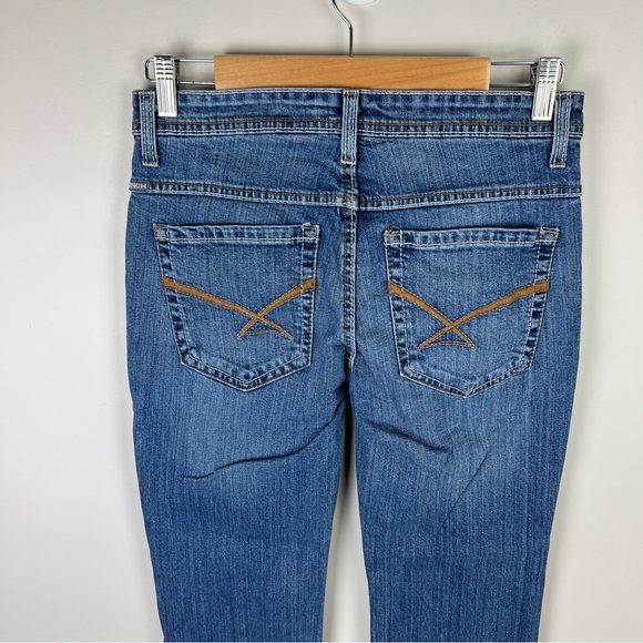Cinch Ladies Kylie Slim Denim Jeans Mid Rise Embroidered Size 27/3 L (AU 9 Long) - Picture 6 of 14
